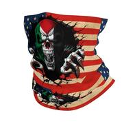 America And Western Sahara The Western Saharans Skull Flag Unisex Collo Ghetta Elastico Passamontagna Tubolare Protezione Solare Scaldacollo per Trekking Escursionismo Ciclismo Bici