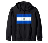 America Centrale Bandiera Nazionale salvadoregna El Salvador Felpa con Cappuccio