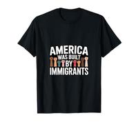 America costruita dagli immigrati USA Pride Diversità Maglietta