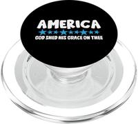 America Dio ha versato la sua grazia su di te PopSockets PopGrip per MagSafe