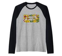 America è Il Problema Fast Food novità Grafica Maglia con Maniche Raglan