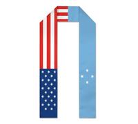 America e Micronesia Bandiera della Micronesia Stola di laurea Fascia per la cerimonia di laurea Sciarpa d'onore per la scuola superiore e l'università