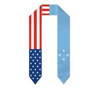 America e Micronesia Bandiera della Micronesia Stola di laurea Fascia per la cerimonia di laurea Sciarpa d'onore per la scuola superiore e l'università