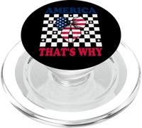 America Ecco perché 4 luglio USA Bandiera americana Patriottica PopSockets PopGrip per MagSafe