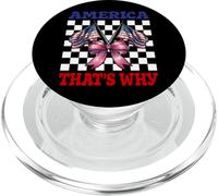 America Ecco perché 4 luglio USA Bandiera americana Patriottica PopSockets PopGrip per MagSafe