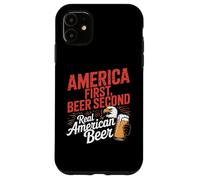 America First Retro Beer Secondo americano Detto 4 luglio Custodia per iPhone 11