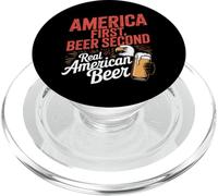 America First Retro Beer Secondo americano Detto 4 luglio PopSockets PopGrip per MagSafe