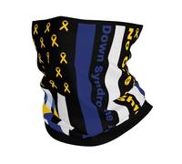 America Flag Fight Do-Wn Syndrome Awareness Stampato Cerchietto per Capelli Traspirante Sciarpa A Tubo Scaldacollo per Donna Adulto Estivo