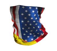 America Flag Spanish Spain Flag Scaldacollo Traspirante Protezione del Viso Antiscivolo Fascia per Capelli per attività Uomo Ciclismo 26X30CM