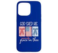 America God Shed His Grace on Thee God Shed His Grace on Me Custodia per iPhone 15 Pro Max