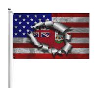 America Grown Bermuda Bermudan Roots Bandiera Da Giardino Moda Bandiera Da Esterno Decorative Striscione 90X150Cm Per Festival Balcone Prato