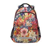 America in Bloom Zaini estivi per bambini Borsa scolastica Studente Zaino Bookbag per Ragazzi Ragazze Borsa Casual, America in Bloom Estate, Taglia unica