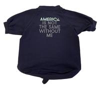 America Is Not The Stesso Senza Me Animali Blu Noi Roccia Tee Grande Nuovo