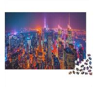 America Jigsaw Puzzle Regalo Per Amore E Amico New York Divertimento Creativo Multicolore Puzzle Per Adulti Art Collection Divertimento Creativo Idea Regalo 1000pcs (75x50cm)