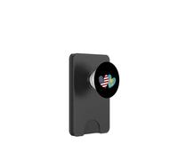 America Kazakistan Bandiera Cuore Americano Kazako Amicizia PopSockets PopWallet per MagSafe