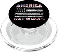 America Love It Or Leave It 4th of July American Flag PopSockets PopGrip per MagSafe