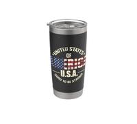 America nata per essere forte Bicchiere termico in acciaio inox doppia parete