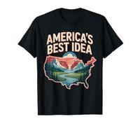 America National Parks Scenic Nature Hiking Adventure Maglietta