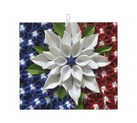 America Patriotic - Tappetino scolapiatti super assorbente, con gancio, facile da pulire, accessori da cucina, scolapiatti per piatti, 45,7 x 40,6 cm
