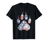 America Paw Print per Gli Amanti degli Animali e delle Impronte dei Piedi Maglietta