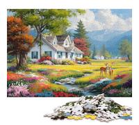 America Rurale Puzzle in Legnos 1000 Pezzi Puzzle Adulto Per Gioco Familiare Regalo Per Amore E Amico Gioco Education Decorazione Interna Unica Stress Relief Toy 1000pcs (75x50cm)