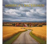 America’s Backroads Calendar 2026: 12 Months of Scenic Road Adventures with Notes and Monthly Planner