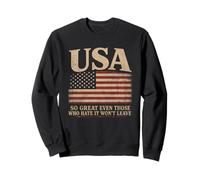 America, So Great Even Those Who Hate It Won’t Leave Humor Felpa