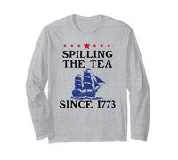 America Spilling The Tea Since 1773 American History Teacher Maglia a Manica