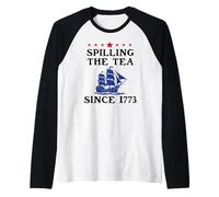 America Spilling The Tea Since 1773 American History Teacher Maglia con Maniche Raglan
