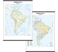 America Sud scolastica murale 1:10.000.000