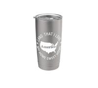 America Terra che amo Bicchiere termico in acciaio inox doppia parete