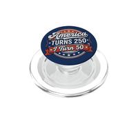 America Turns 250 I Turn 50 Since 50th Birthday Retro PopSockets PopGrip per MagSafe
