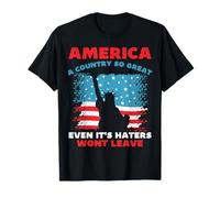 America Un paese così grande che anche i suoi odiatori non lasceranno divertente Maglietta