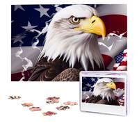 America US Flag Bald Eagle Jigsaw Puzzle 1000 pezzi Puzzle in legno Puzzle immagine personalizzata Puzzle personalizzato per matrimonio adulto