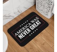 America Was Never Great Tappeto Ingresso Polvere Zerbino D'Ingresso Morbide Tappeto Porta Per Ufficio Veranda Casa 60X40Cm
