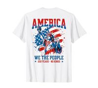 America We The People 250 Anni No Kings Democrazia libertà Maglietta