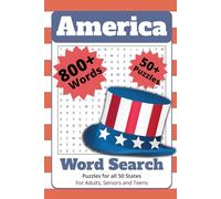 America Word Search Puzzle Book: Word search with easy to read print about America, United States, 4th of July and more | 6x9 inches, 110 pages | 50+ ... day, Holidays, Vacation and Free Times