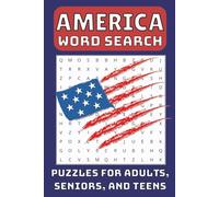 America Word Search Puzzle Book: Word Searches with Easy to Read Print about America, USA, States and More, 6x9 inches | Puzzles and Gift for Holidays, Vacations and Leisure Times