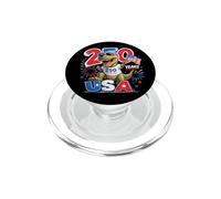 American 250 Year T-Rex Dinosaur - Kids Color Graphic PopSockets PopGrip per MagSafe