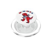 American 250 Year T-Rex Dinosaur - Kids Color Graphic PopSockets PopGrip per MagSafe