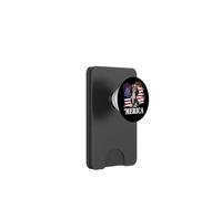 American 4th July Fourth USA Flag Tri Color Cavalier Dog PopSockets PopWallet per MagSafe