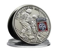 American 82nd Airborne Division Challenge Coin Metal Crafts Militare Commemorative Coin Collection Gift