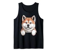 American Akita Funny Peeking Pocket Puppy Dog Lover Canotta