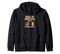 American and Italian Heritage, Italia e USA Felpa con Cappuccio