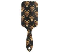 American Anime Wolf Bronze Black spazzola per capelli delicata per capelli fini Progettato massaggiatore testa per capelli lunghi con manico ergonomico cepillo para cabello rizado