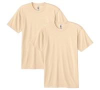 American Apparel Blend Track T-Shirt, Style GTR401, Tri-Cream (2-Pack)