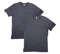 American Apparel Maglietta Unisex CVC, Stile G2001CVC, Confezione da 2, Carbone mélange (Confezione da 2), M
