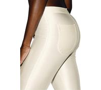 American Apparel Pantaloni The-Disco Da Donna, Vita Alta, Slim Fit, Nylon Lucido