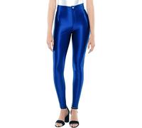 American Apparel Pantaloni The-Disco Da Donna, Vita Alta, Slim Fit, Nylon Lucido