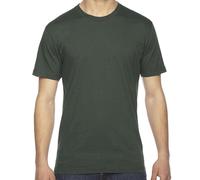 American Apparel T-Shirt Unisex In Cotone Jersey Fine A Maniche Corte